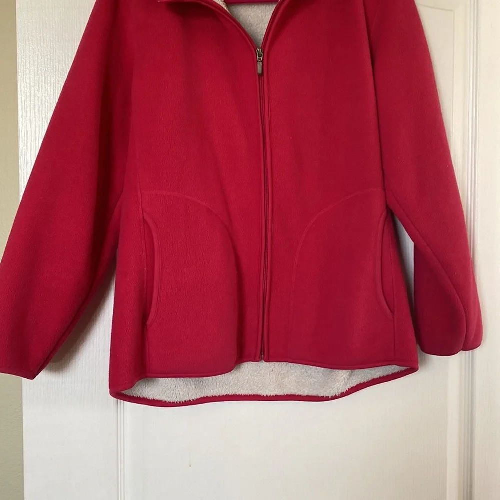 White Sierra  Pink Fuzzy Sweater/ Jacket - Picture 5 of 14